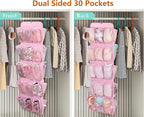 MISSLO 30 Large Pockets Dual Sided Hanging Shoe Organizer - Image 2