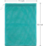Frienda 6 Pieces Mesh Stuff Sack, 11 x 15 Inch Durable Nylon Drawstring Laundry - Image 4