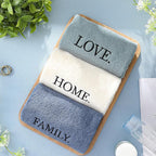 3 Pcs Home Love Family Decorative Hand Towels - Image 6