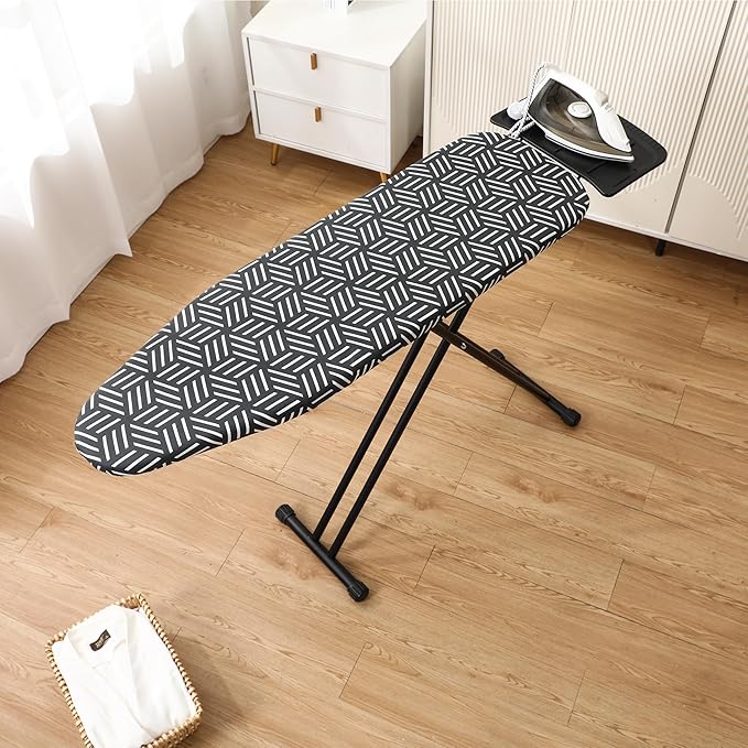 caius Ironing Board, Height Adjustable Heavy Duty Metal Iron Board - Image 3