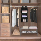 MAX Houser 3-Shelf Hanging Closet Organizers, Collapsible Closet Hanging Shelves - Image 7