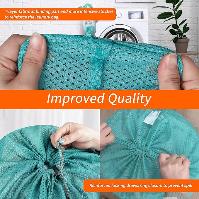 Polecasa Heavy Duty Diamond Large Mesh Laundry Bag - Image 4