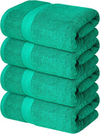 Infinitee Xclusives Luxury 100% Ring-Spun Cotton Bath Towels Set of 4 – Soft - Image 8