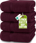 Utopia Towels 4 Pack Premium Bath Towels Set, 27 by 54 Inches, 100% Ring Spun by UTOPIATOWELS