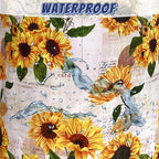 Vintage Sunflowers Laundry Basket Oxford Cloth Foldable Yellow Floral Laundry - Image 4