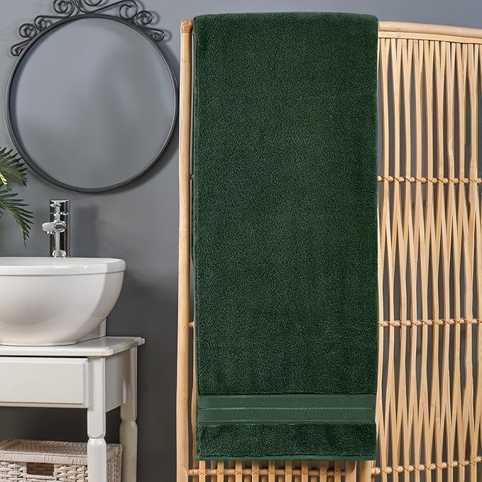 Elegant Comfort Three Line Popcorn Extra Large Luxury Bath Towel - Image 2