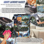 Funny Adventure Laundry Basket Oxford Cloth Bears Animals Laundry Hamper - Image 8