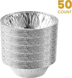 PLASTICPRO 6'' Inch Round Tin Foil Cake Pans Disposable Aluminum, Freezer & - Image 5