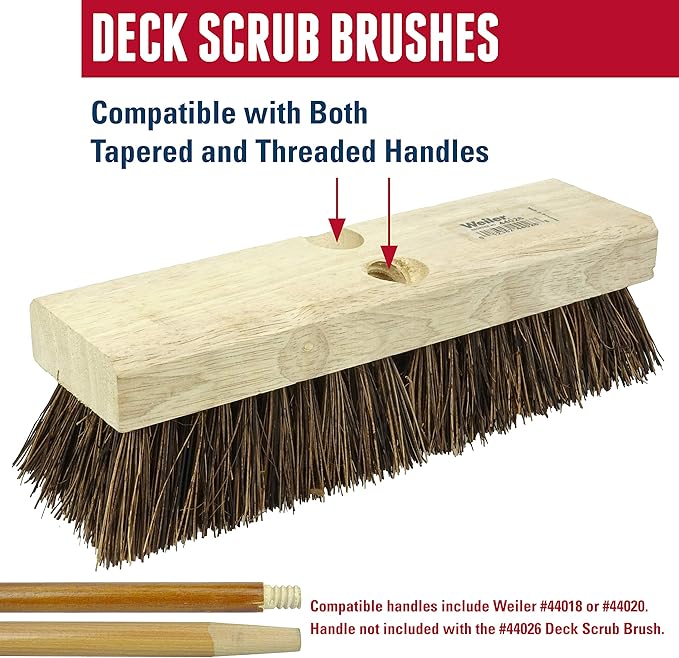 Weiler 44026 Heavy Duty Deck Scrub Brush - Image 4