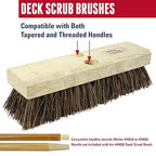 Weiler 44027 12" Deck Scrub Brush, Palmyra Fill - Image 3