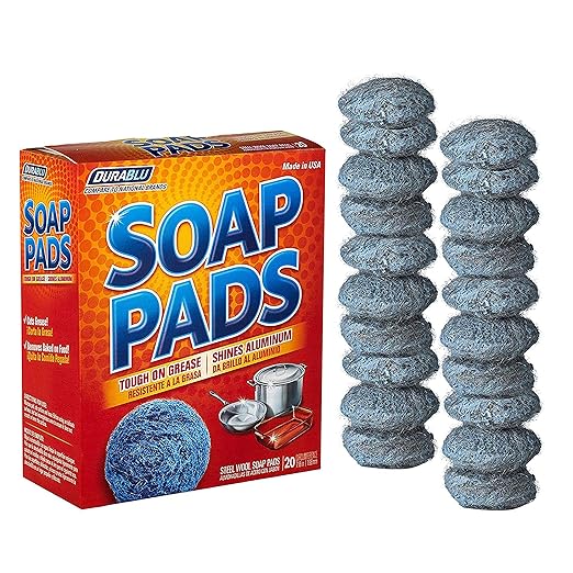 SCRUBIT 20 Pack Steel Wool Soap Pads by SCRUBIT