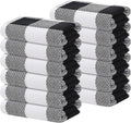 Homaxy 100% Cotton Waffle Weave Check Plaid Kitchen Towels, 13 x 28 Inches by Homaxy