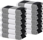 Homaxy 100% Cotton Waffle Weave Check Plaid Kitchen Towels, 13 x 28 Inches by Homaxy
