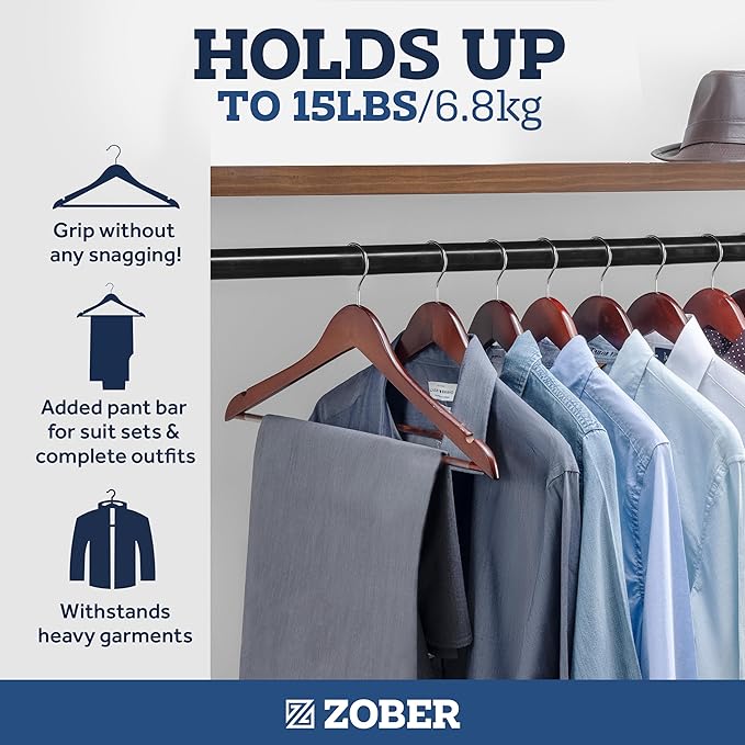 ZOBER Wooden Hangers - Image 4