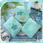 3 Pack Sea Turtle Coastal Hand Towels - Image 4