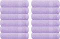 GLAMBURG Ultra Soft 12-Piece Washcloths Set 13x13-100% Ringspun Cotton by GLAMBURG