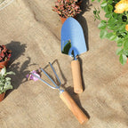 Garden Tool Set, 2 Pieces Stainless Steel Heavy Duty Garden Tools, Gardening Kit with Wooden Handle Garden Hand Tools, Durable Garden Tools for Gardening, Gardening Gifts for Women Men - Image 2