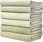 Premium Kitchen Towels | Large Cotton Dish Towels | Flat & Terry Highly - Image 6