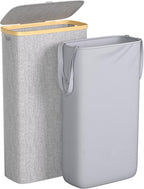 Slim Laundry Hamper, 60L Waterproof Narrow Laundry Basket by Foluck