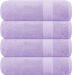 GLAMBURG Premium Cotton 4 Pack Bath Towel Set by GLAMBURG