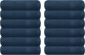 GLAMBURG Ultra Soft 12-Piece Washcloths Set 13x13-100% Ringspun Cotton by GLAMBURG
