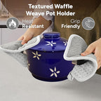 Casa Platino Heat Resistant Oven Mitts & Potholders, 4-Piece – Oven Mitts and - Image 5