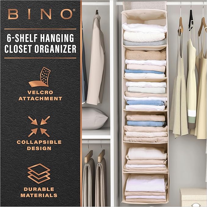 BINO 6-Shelf Sweater Closet Organizer - Image 4