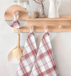 Utopia Towels Red & White Dish Towels 100% Ring Spun Cotton Highly Absorbent & - Image 2