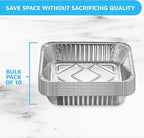 MontoPack Aluminum Foil Pans Half Size Roasting Chafing Pan | Bulk 10 Pack of - Image 3