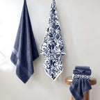 Modern Threads Trefoil Filigree 6-Piece 100% Cotton Towel Set – Reversible Yarn - Image 2