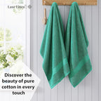 LANE LINEN 100% Cotton Oversized Bath Towels Set of 4 - Image 3