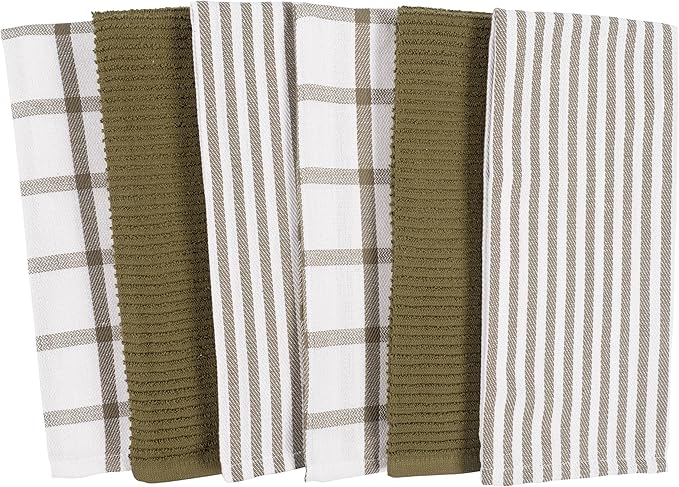 KAF Home Premium Kitchen Towels, Large 100% Cotton, Flat & Terry Absorbent Dish - Image 2