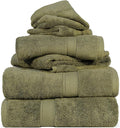 Superior Solid Egyptian Cotton Towel Set, Washcloths 13” x 13”, Hand Towels 20” by SUPERIOR