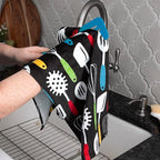 T-Fal Fiber Reactive Print Kitchen Towels: Highly Absorbent, Super Soft - Image 4