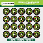 Freshware Meal Prep Bowl Containers Plastic Bowls - Image 3