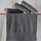 Hawmam Linen Cool Grey Hand Towels 4-Pack - Image 4