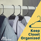Lifemaster Plastic Clothes Hangers – Heavy Duty Hanger Set, - Image 5