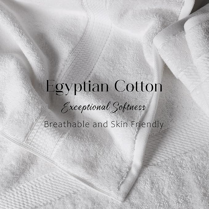 Superior Solid Egyptian Cotton Bath Towel Set - Image 5