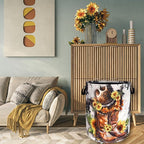 Retro Cows Laundry Basket Western Cowboy Foldable Funny Laundry Hamper Oxford - Image 7
