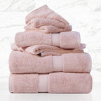 SUPERIOR Egyptian Cotton Pile 6 Piece Towel Set, Includes 2 Bath, 2 Hand - Image 2