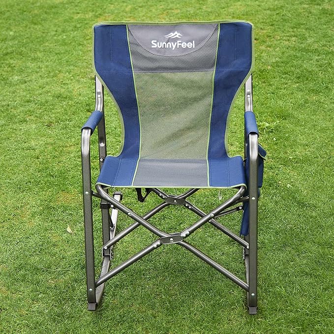 SUNNYFEEL Camping Directors Chair, Heavy Duty,Oversized Portable Folding Chair with Side Table, Pocket for Beach, Fishing,Trip,Picnic,Lawn,Concert Outdoor Foldable Camp Chairs - Image 4