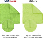 USANOOKS Microfiber Cleaning Cloth Light Green - Image 3