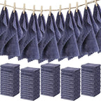 Newwiee 100 Pcs Washcloths Bulk Quick Drying Bathroom Wash Clothes 12 x 12 Inch by Newwiee