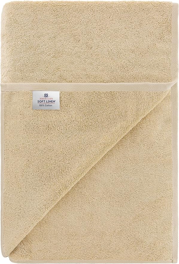 American Soft Linen 100% Cotton 600 GSM Turkish 40x80 Oversized Bath Towel Sheet - Image 6