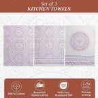 Maison d' Hermine Kitchen Towels Set of 3 100% Cotton 27.50" x 20" Reusable - Image 2