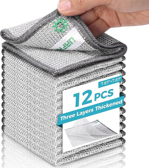 12 PCS Non Scratch Wire Dishcloth, Cleans Fast Without Scratching, Stands Up to by Unknown