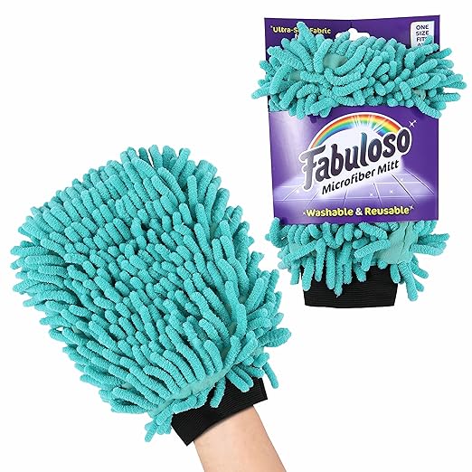 Fabuloso Microfiber Cleaning Mitt Glove, Lint-Free Scratch-Free Dusting and - Image 2
