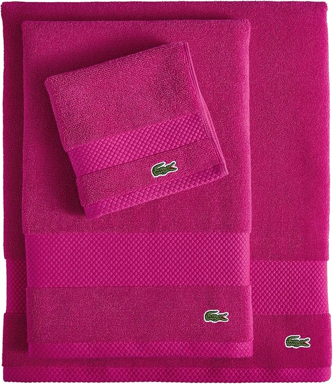 Lacoste Heritage 100% Supima Cotton Wash Cloth, Premium Super Soft Bath Towel - Image 5