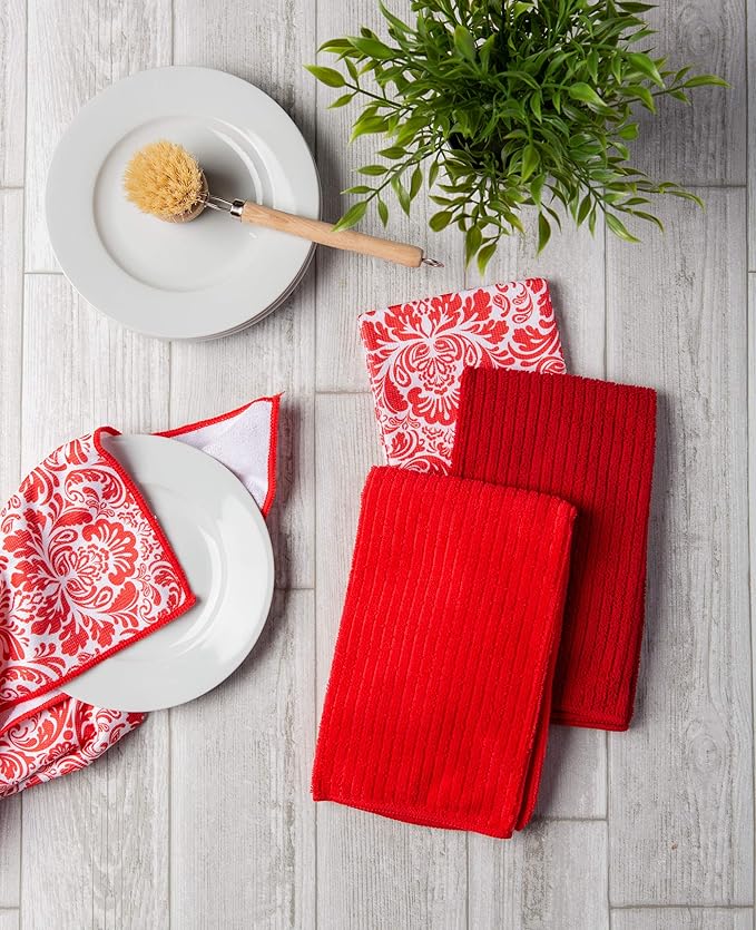 DII Cleaning Collection Multi-Purpose Microfiber, Dishtowel Set - Image 4