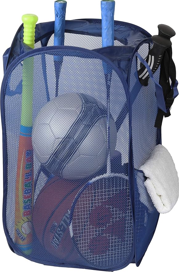 Simple Houseware Mesh Pop-Up Laundry Hamper Basket - Image 4